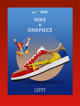 Monkey D. Luffy V.7 Custom TS Niedrige Turnschuhe